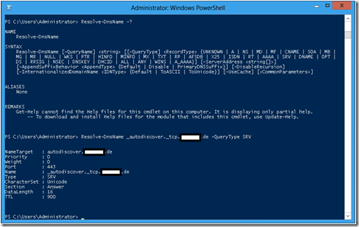 PowerShellVersion3ResolveDNSName